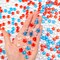 700 Pcs Mini Patriotic Vase Filler,0.5in 4th of July Star Acrylic Gems, Red White and Blue Decorations,Patriotic Centerpieces for Tables, Sensory Bin Filler